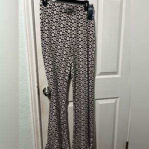 Hollister flower print flare pants